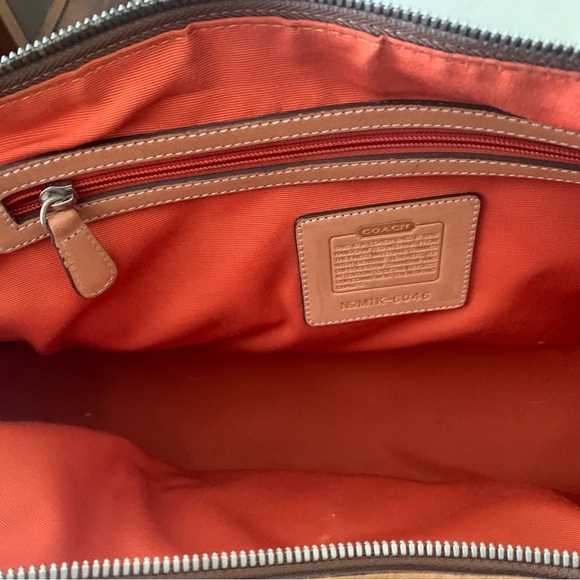 Authentic Vintage Brown Monogram Coach Bag - Picture 4 of 5